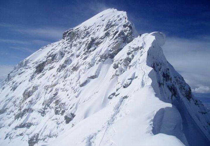 Ascent Route of Mount Everest from the South Col