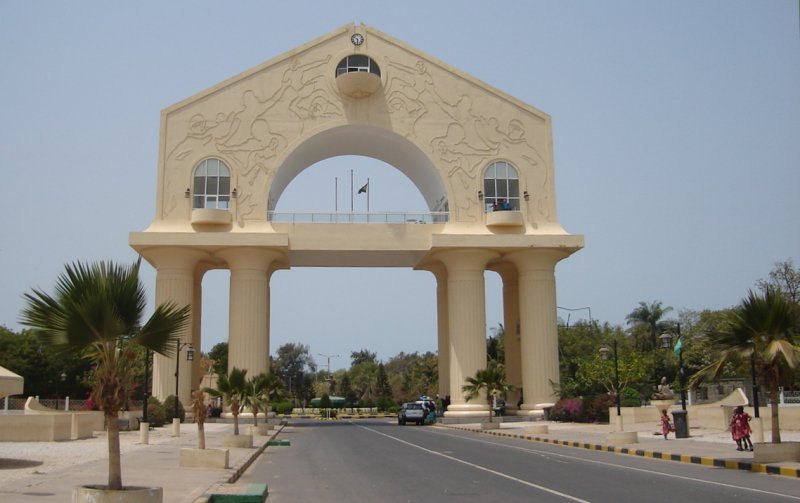 Arch 22 in Banjul, capital city of the Gambia in West Africa