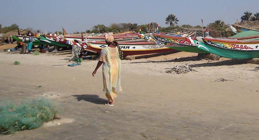 Fishing Boats on beach at Ghana Town