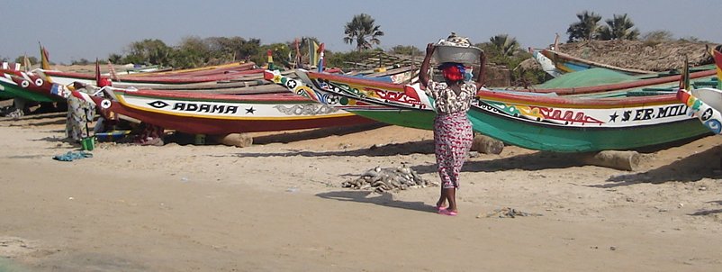 Fishing Boats on beach at Ghana Town