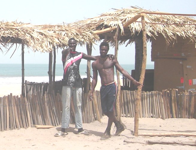 Gambians at Beach Bar at Brufut
