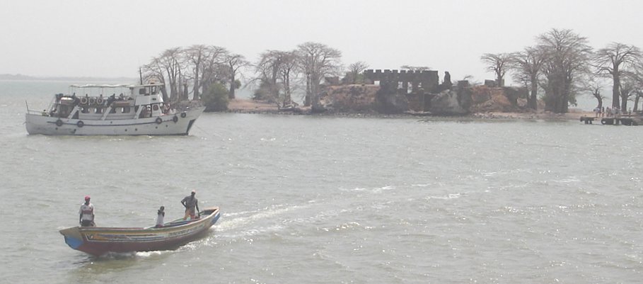 James Island in the Gambia River in The Gambia in West Africa
