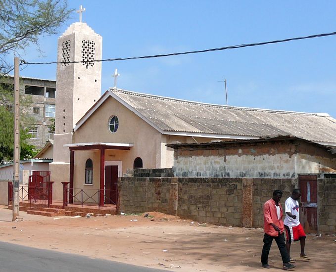 Church in Bakau on West Coast of The Gambia
