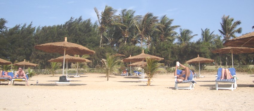 Beach Resort at Kololi on the Atlantic ( Kombo ) coast of The Gambia