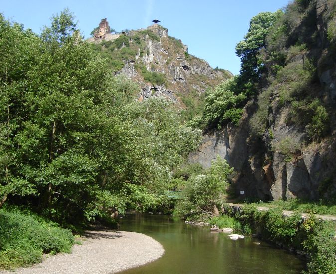 Ahr River Gorge in the Eifel Region of Germany