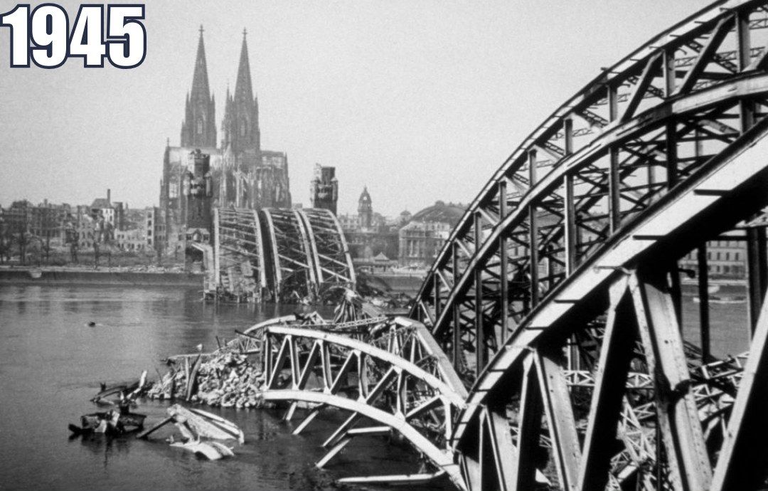 Hohenzollernbrucke over the Rhine River at Cologne / Koln in the Eifel Region of Germany