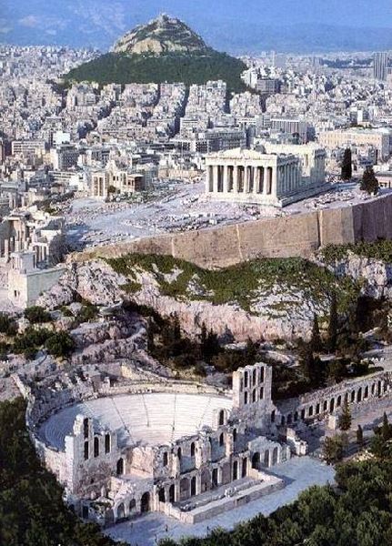 Mount Lykavittos in Athens