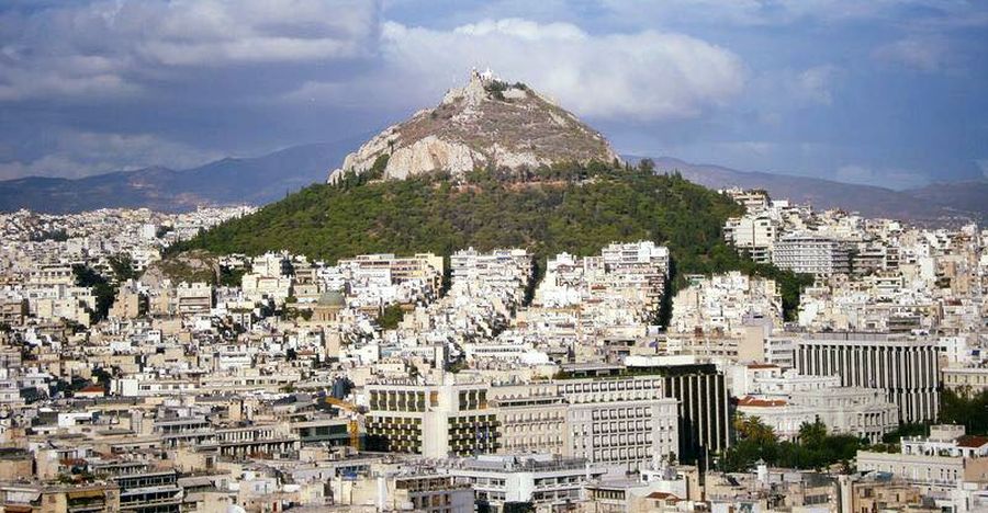Mount Lykavittos above Athens