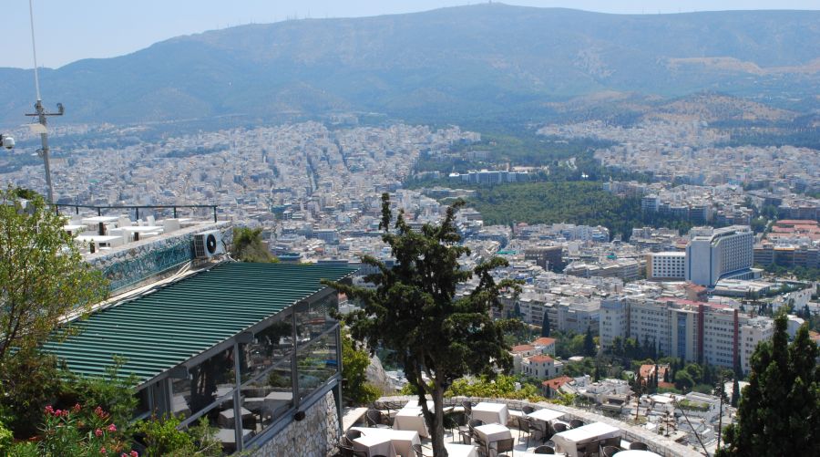 View of Athens from Mount Lykavittos