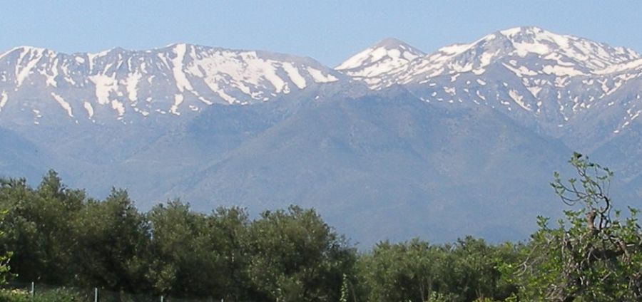 The White Mountains ( Lefka Ori ) on the Greek Island of Crete