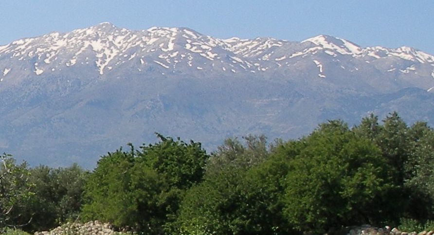 The White Mountains ( Lefka Ori ) on the Greek Island of Crete