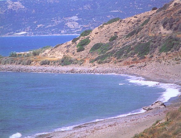 Coast between Arvi and Tsoutsouros on Greek Island of Crete