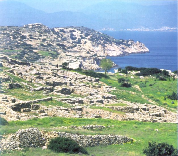 Ancient Ruins at Gournia on the Greek Island of Crete
