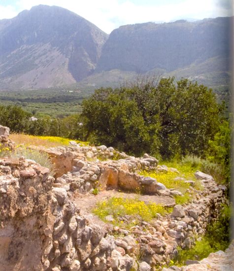 Ruins at Vasiliki on the Greek Island of Crete