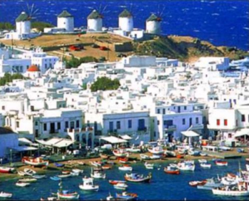 Mykonos in the Cycladic Islands of Greece