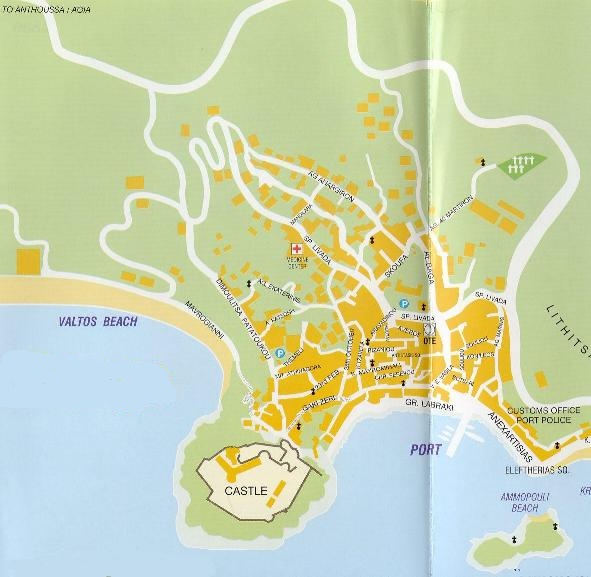 Street Map of Parga