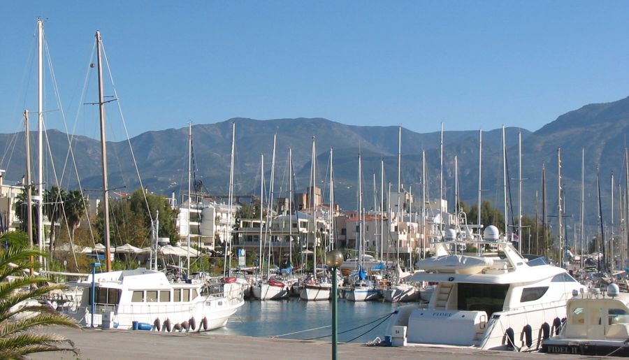 Harbour at Kalamata in the Peloponnese of Greece