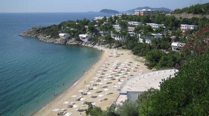 Beach at the City of Kavala in NE Greece