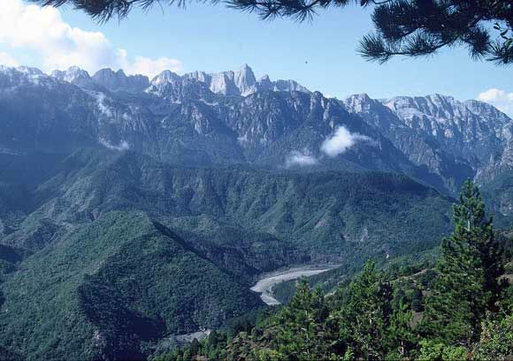 The Pindus Mountains in Northern Greece