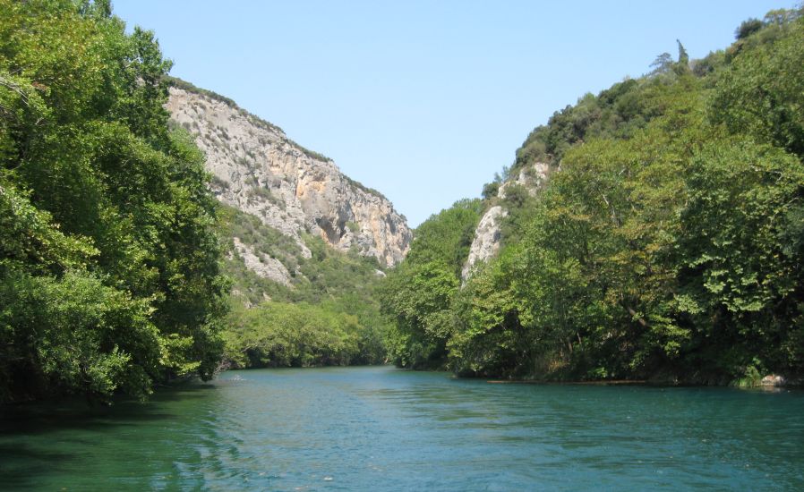 Pineios River in the Vale of Tempi