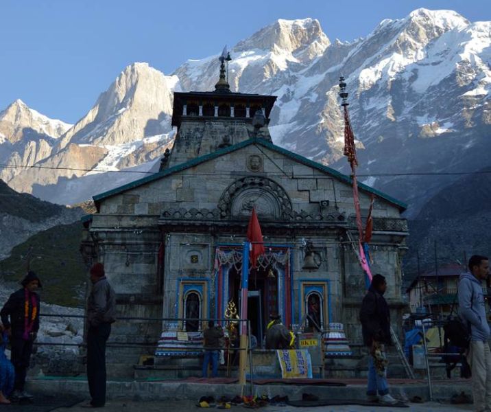 Temple at Kedarnath in the Indian Himalaya