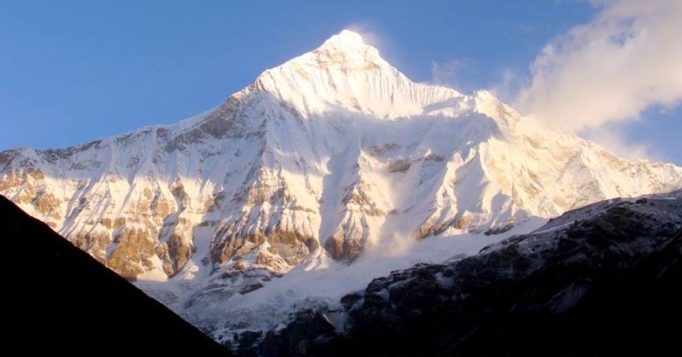 Nanda Devi East Peak in the Garwal Himalaya - the highest mountain in India