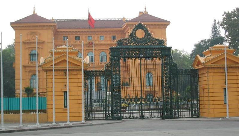 Presidential Palace ( Phu Toan Quyen ) in Hanoi