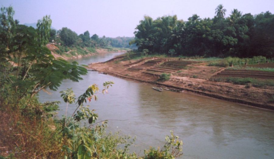 Nam Khan River at Luang Prabang