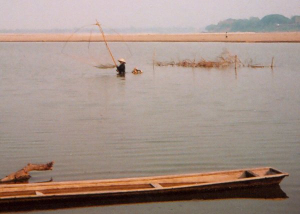 Fisherman on the Mekong River