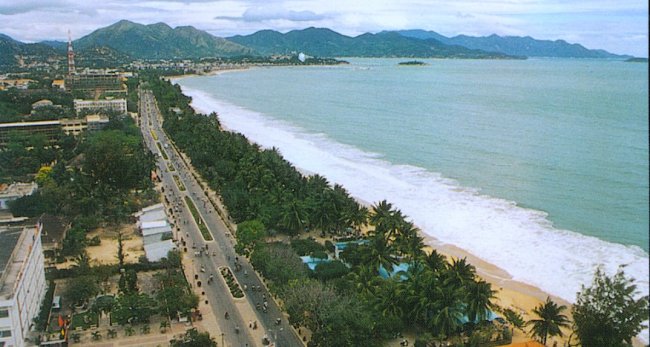Sea Front at Nha Trang on the East Coast of Vietnam