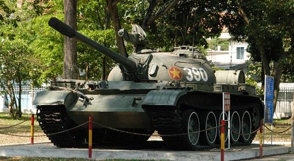 Tank at Reunification Palace in Saigon ( Ho Chi Minh City )
