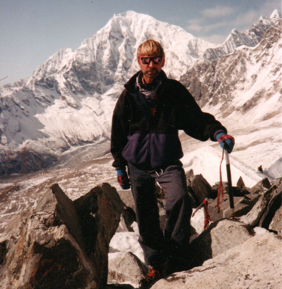 On summit of Yala Peak with Langtang Lirung in background