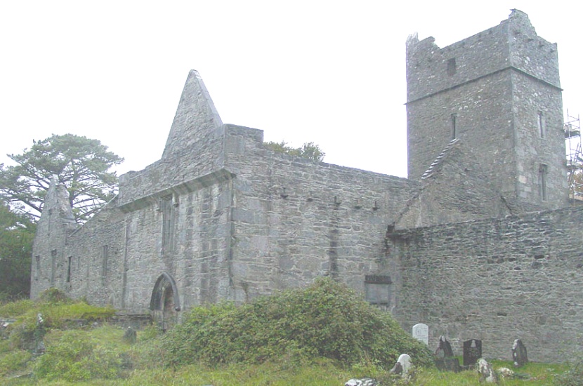 Muckross Abbey in Killarney in Southwestern Ireland