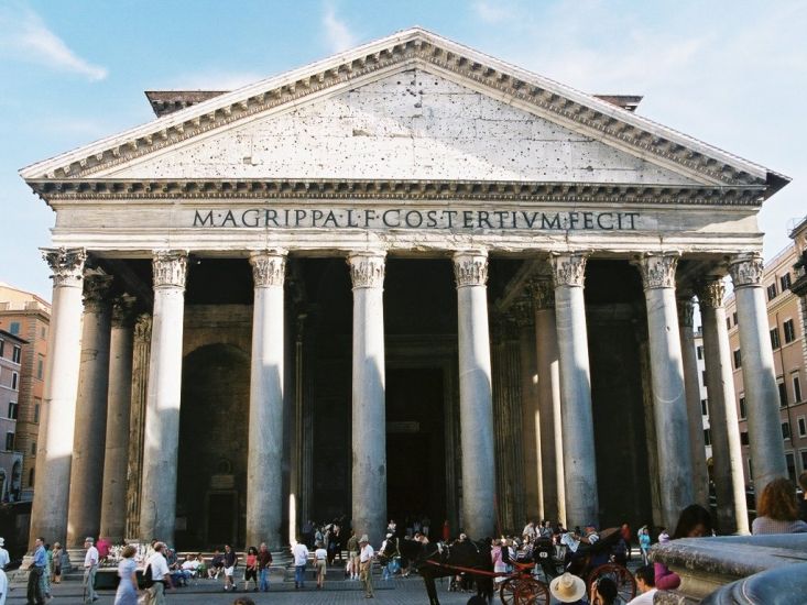 The Pantheon in Rome, capital city of Italy