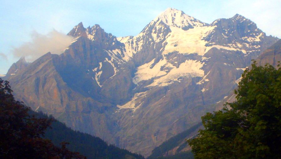 Blumlisalphorn in the Bernese Oberland Region of the Swiss Alps