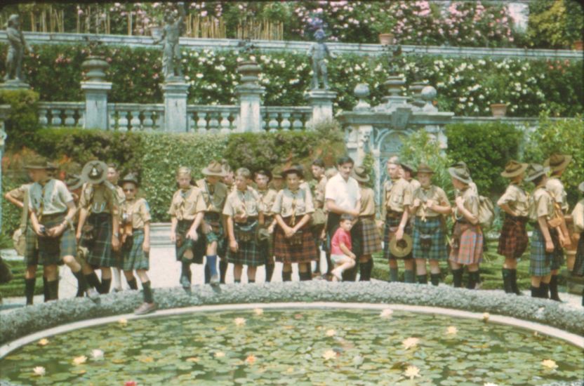 24th Glasgow ( Bearsden ) Scout Group on Isola Bella in Lake Maggiore in Italy
