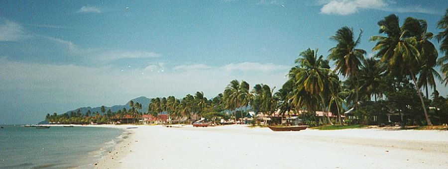 White sand beach at Pantai Cenang on Pulau Langkawi