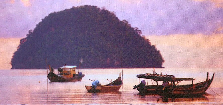 Boats at Seafront at Kuah on Pulau Langkawi