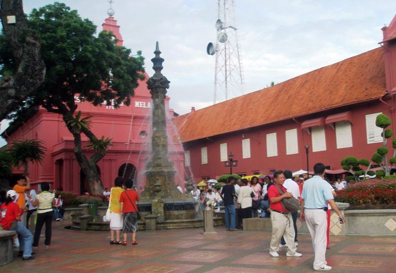 Christ Church in Stadhuys Square in Malacca