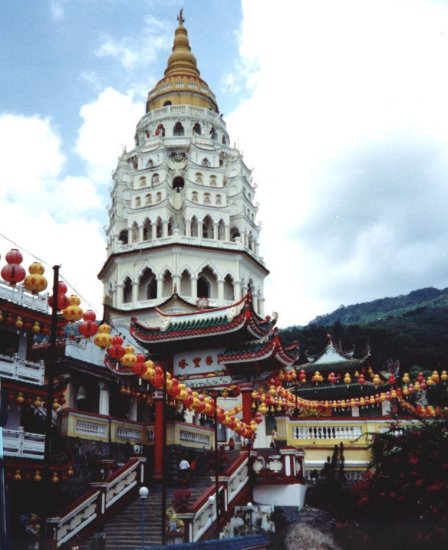 Pagoda at Kek Lok Si Temple in Georgetown, Pulau Penang, Western Malaysia
