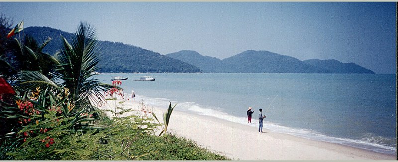 Beach at Batu Ferringhi on Pulau Penang