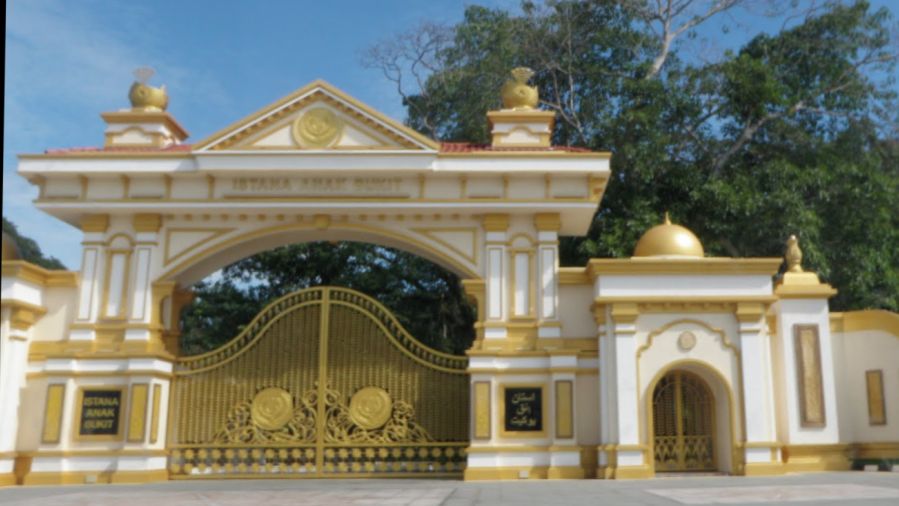 Gates of Sultan's Palace in Kedah in West Malaysia