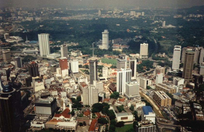 The Padang from Telekom Tower in Kuala Lumpur