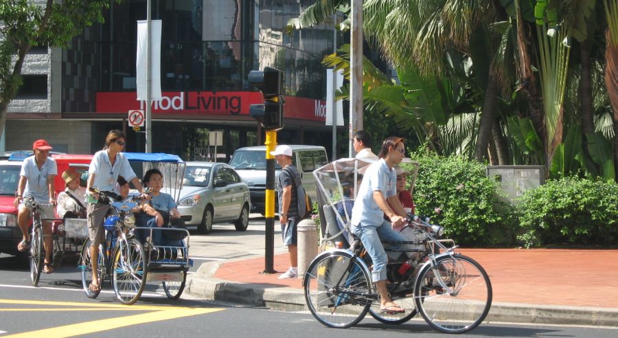 Bicycle Rickshaws in Singapore