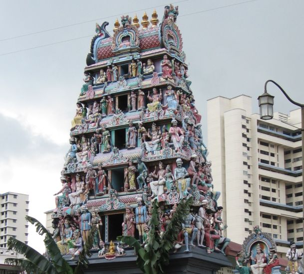 Sri Mariamman Hindu Temple in Singapore