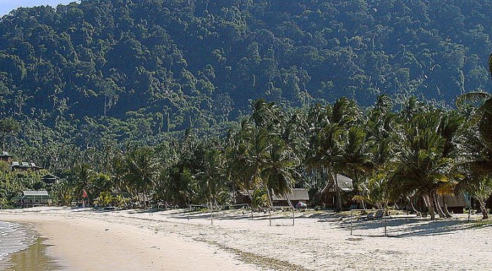 Beach at Kampung Juara on Tioman Island