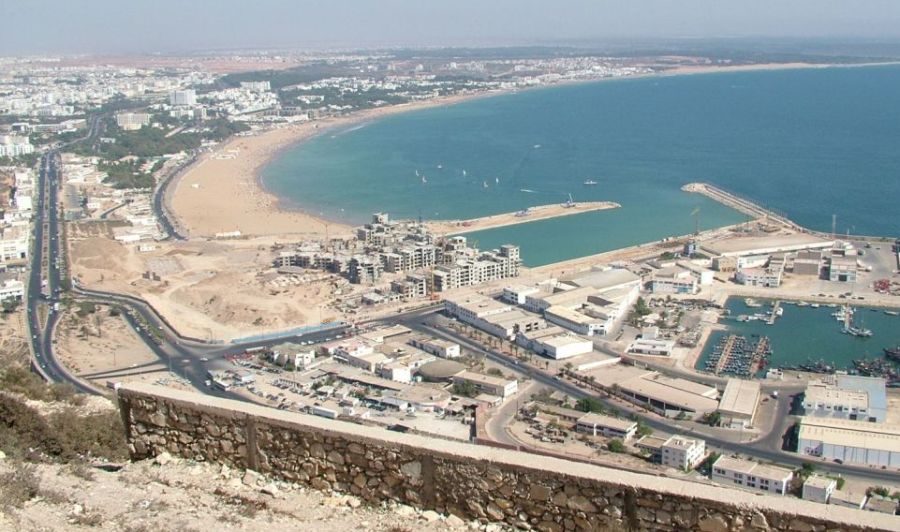 Agadir on the Atlantic coast of Morocco