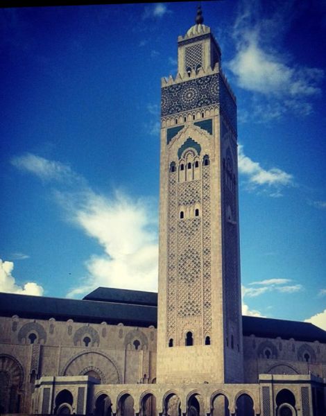 King Hassan II Mosque in Casablanca in Morocco