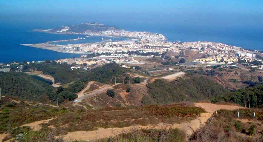 Ceuta on the north coast of Morocco