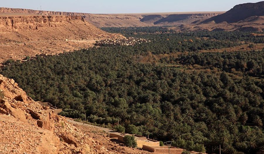Ziz River Valley in the sub-sahara of Morocco
